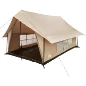 vidaXL Huisje Tent Crèmekleurig 340 x 246 x 210 cm Polykatoen
