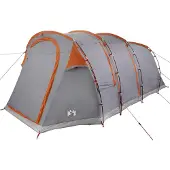 vidaXL Tunneltent Grijs en Oranje 505 x 330 x 204 cm