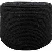 vidaXL Katoenen Touw 4 mm 50 m Zwart 100% katoen