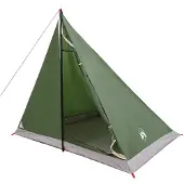 vidaXL Backpacking Tent Groen 2-persoons 185T Polyester met PU Coating