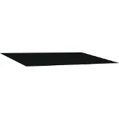 vidaXL Vervangingsdoek voor zonnescherm Zwart 300 x 250 cm Polyester