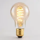 LumenXL Dimbare E27 spiraal filament lamp, 4,5W, 2700K , amber glas Ø60
