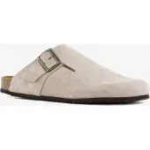 Hush puppies suède heren clogs taupe maat 42
