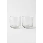 Vtwonen - Kandelaren - Glas - 10x10cm - Transparant - Set van 2