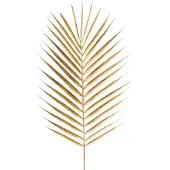 Easyplants | Kunsttak Varen 64 cm goud | Zijde | Nepbloemen | goud | Onderhoudsvrij | Kant-en-klaar