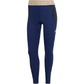 Adidas Sportbroek 'Techfit Workout Color Block 7/8' crème / marine / donkerblauw / wit