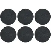 vidaXL Stapsteen 6 st Zwart Ø 45 x 1,8 cm Rubber