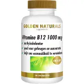 Golden naturals Vitamine B12 1000mcg Zuigtabletten