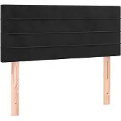 vidaXL Hoofdbord 80x5x78/88 cm fluweel zwart