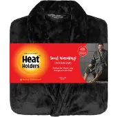 Heat Holder - Zachte Warme Herenbadjas - Zwart