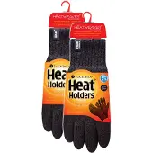 Heat Holder Heren thermische handschoenen met beschermende geribbelde manchetten