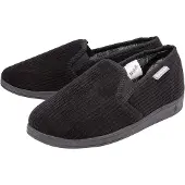 Dunlop Mannen Tartan Gevoerde Huisschoenen Met Geheugenfoam