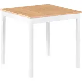 Beliani BATTERSBY - Eettafel - Lichtbruin - 80 x 80 cm - Hout