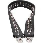 Braccialini Schouderband van eco-leer met zilveren studs, damesaccessoire