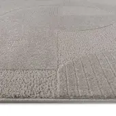 Muratap Vivant japandi abstract rond vloerkleed laagpolig beige- 240 cm rond