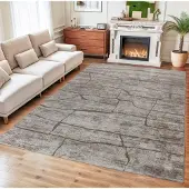 Muratap Vivant marmer vloerkleed laagpolig beige- 140x200 cm