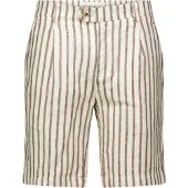 Born with Appetite Bermuda creme gestreept donkerblauw Clark