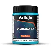 Vallejo Modelbouwdecoratie - 26202 Water Textures 202 - Mediterraan Blauw - 200ml Effecten potje
