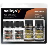 Vallejo Diorama Effects Set Mud & Puddles - 35ml - 73189