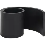 vidaXL Rubberen rand voor sneeuwploeg 120x15x1 cm zwart