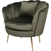 Lizzely Garden & Living Fauteuil zitbank 1 persoons Belle donkergroen bankje