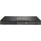 HP Aruba Networking CX 6300M 24-port 1GbE Class 4 PoE and 4-port SFP56 Switch Managed L3 Gigabit Ethernet (10/100/1000) Power over Ethernet (PoE) 1U