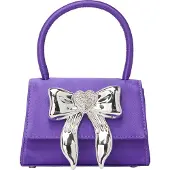 Faina Handtas violetblauw / zilver / transparant
