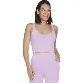 SKECHERS Performance Goflex Joy Longline Beha Nylon Dames Lichtpaarse Sportbh