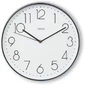 Hama Wandklok - - Corsica - Ø 30 cm - Zwart/Wit - Stil