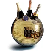 Mikamax Disco Ball Ice Bucket ø27cm - Goud - Goude Disco Ball IJsemmer