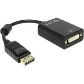 DeLOCK adapter Displayport stekker &gt DVI-aansluiting zwart