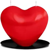 Mikamax XXL Harten Kaars - Melting Heart Candle