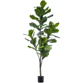 Green Boutiq kunstplant - Ficus Lyrata - Tabaksplant - 150cm