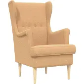 vidaXL Fauteuil Beige Bouclé
