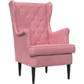 vidaXL Fauteuil Roze Fluweel