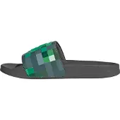 Adidas Strand-/badschoen 'ADILETTE SHOWER - MINECRAFT' antraciet / lichtgroen / donkergroen / wit