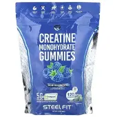 Steelfit - Creatine Monohydraat Gummies Blauwe Framboos, 120 gummies