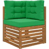 vidaXL Buitenbankkussen Polyester Groen 60 x 60 x 8 cm
