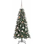 vidaXL Kunstkerstboom met 150 LED Groen 120 cm PVC en Plastic en Staal