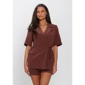 Ydence Dames Blazers Blazer Lucille - Bruin - Maat M