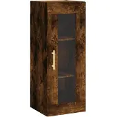 vidaXL Bovenkast 34,5x34x90 cm gerookt eikenkleurig