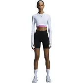 ON Shirt grijs / pink / wit
