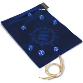 Enhance Gaming Tabletop Series - Roll on a Scroll Dice Set with Case - Blue