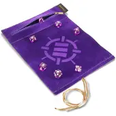 Enhance Gaming Tabletop Series - Roll on a Scroll Dice Set with Case - Purple