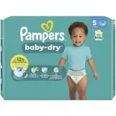 Pampers 2x Baby Dry Luiers Maat 5 (11-16kg) 38 Stuks