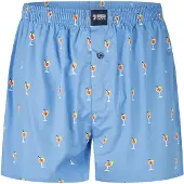 Happy Shorts Boxershorts ' Sommer Style ' blauw / oranje