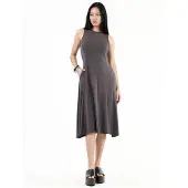 Busem Mouwloze Midi-jurk met Zakken