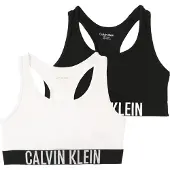Calvin Klein Underwear BH 'Logo Racerback Bralettes' zwart / wit
