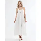 Busem V-hals Midi Slip Jurk