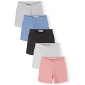 MINOTI Leggings hemelsblauw / lichtgrijs / grijs gemêleerd / oudroze / zwart